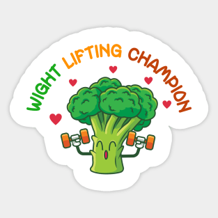 WIGHT LIFTING CHAMPION Sticker